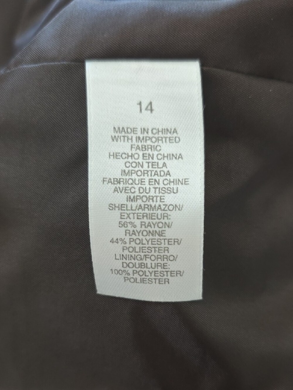 Liz Claiborne Brown & Gold Paisley Long Blazer - Picture 3 of 8